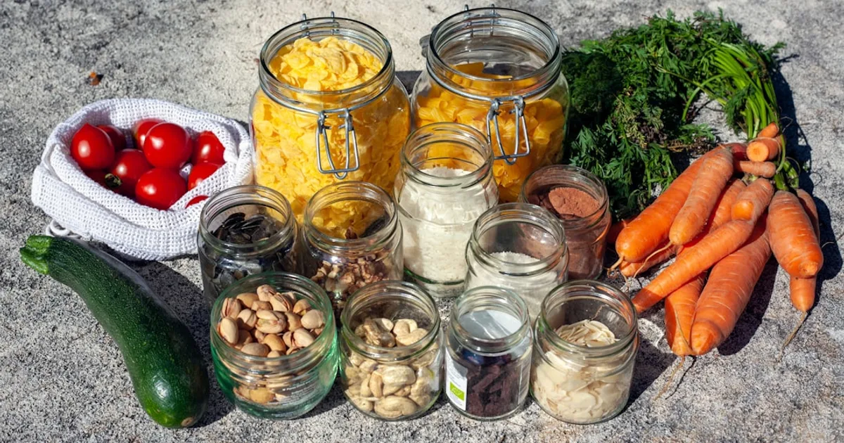 Assorted halal baby food pouches and formula tins with parent checking ingredient labels — UK guide