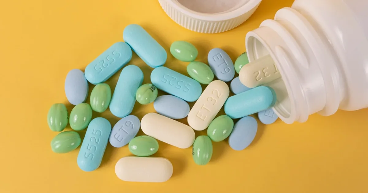 Array of halal-certified supplement bottles including vitamins, protein powder, and collagen on a clean white background