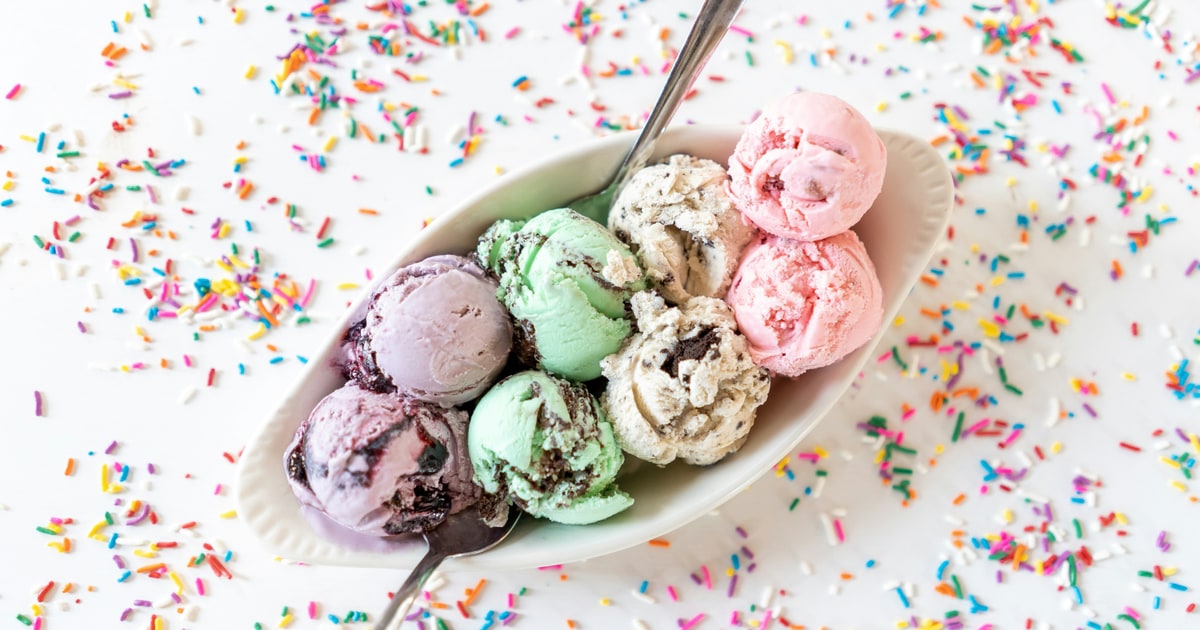 Ice cream tubs from UK supermarkets showing ingredient labels with E471