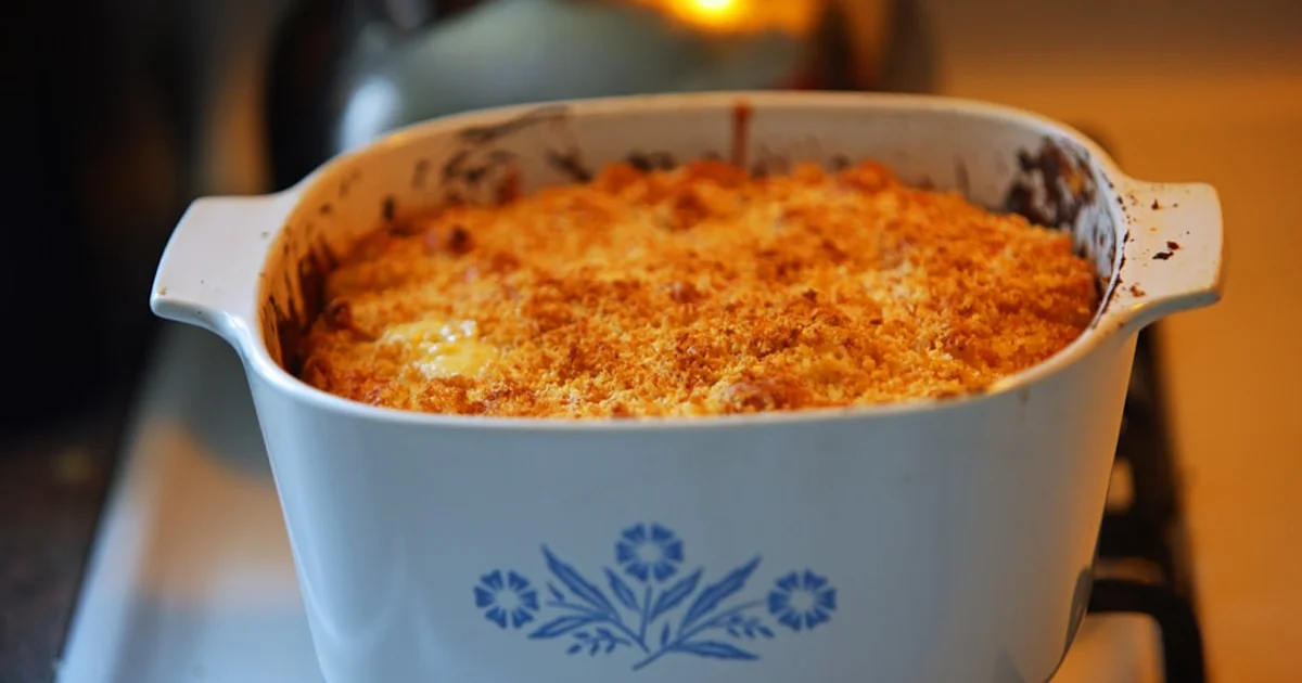 Frozen eggplant parmesan entree with melted cheese topping in a foil tray