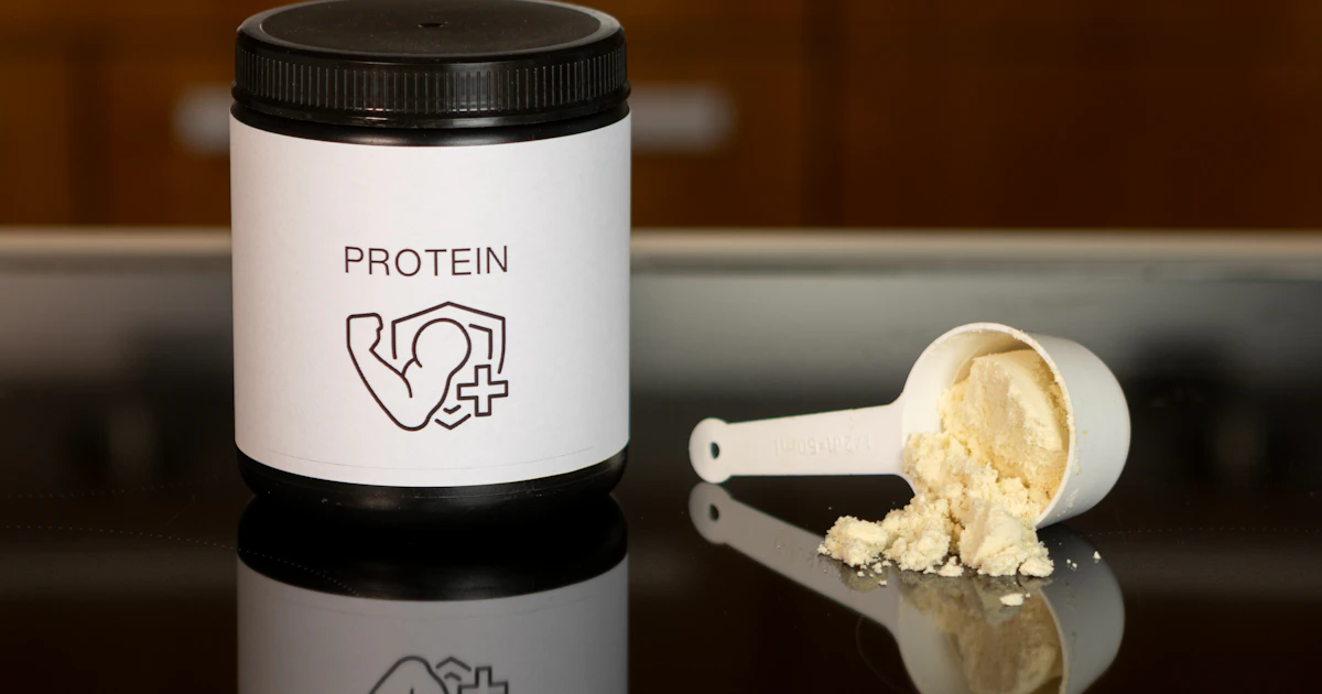Whey protein powder tubs beside vegan plant protein — halal status comparison guide
