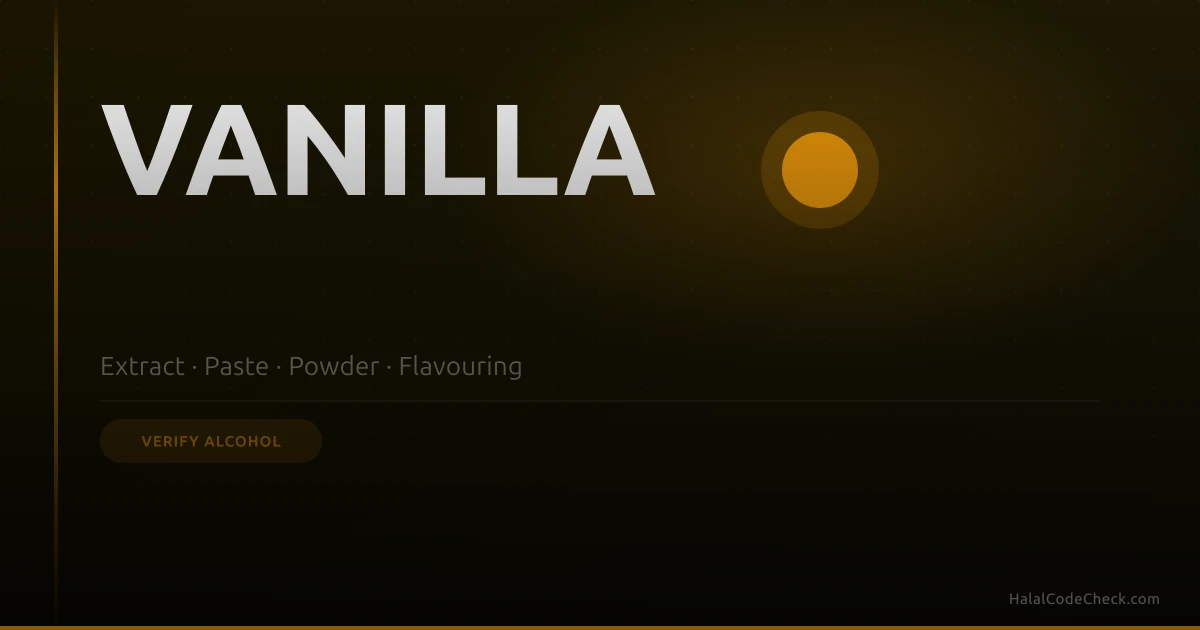 Vanilla extract bottle and vanilla pods — is vanilla extract halal or haram?