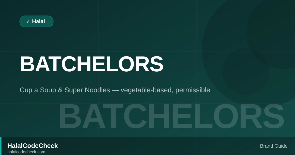 Is Batchelors Halal? — Brand Guide