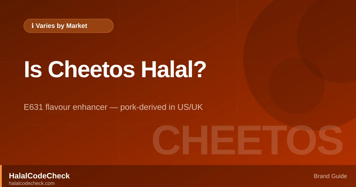 Is Cheetos Halal? — HalalCodeCheck Brand Guide