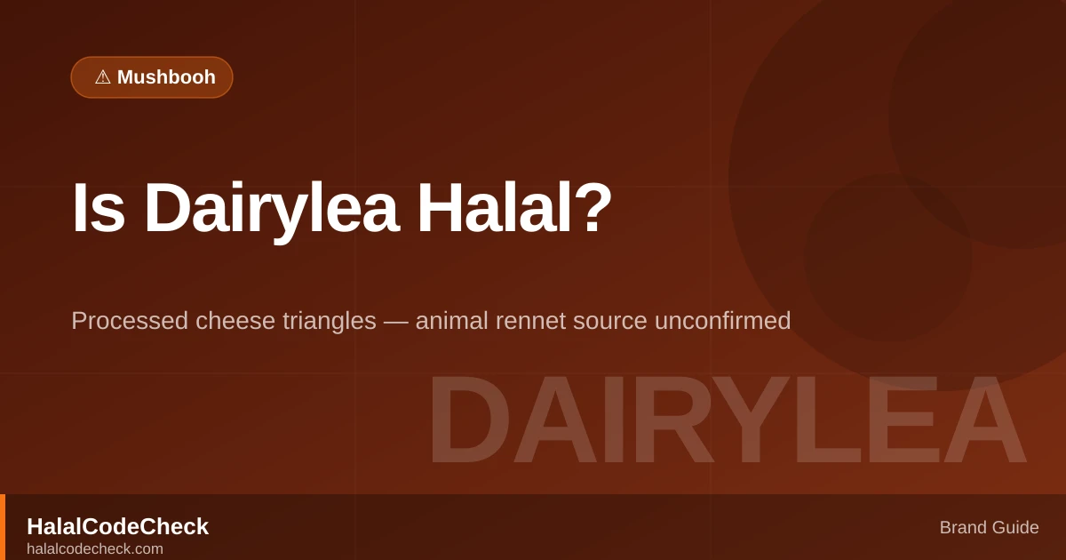 Is Dairylea Halal? — HalalCodeCheck Brand Guide