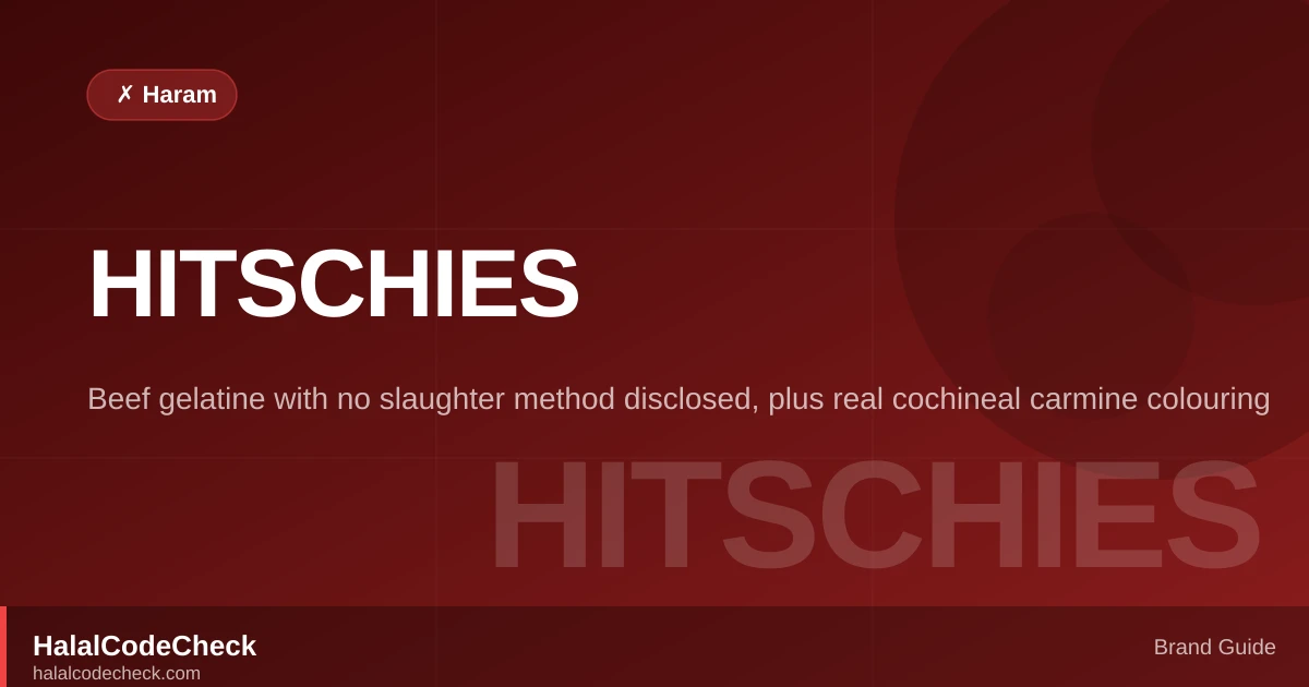 Is Hitschies Halal? — HalalCodeCheck Brand Guide