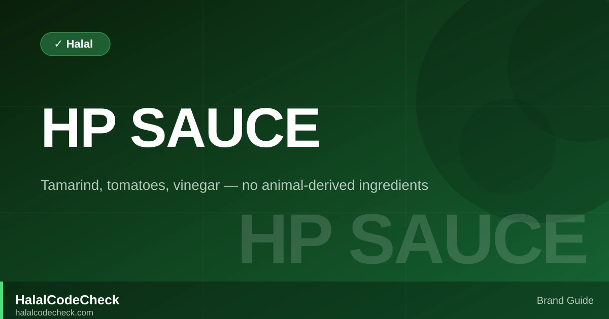 Is HP Sauce Halal? — Brand Guide