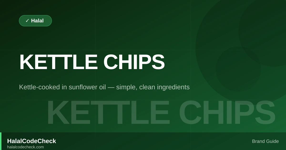 Is Kettle Chips Halal? — Brand Guide