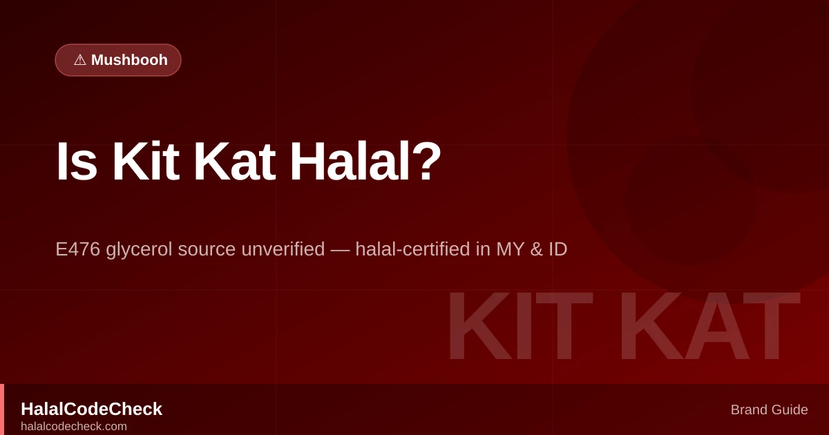 Is Kit Kat Halal? — brand guide