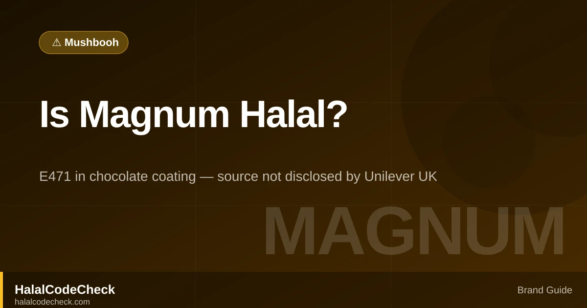 Is Magnum Halal? — brand guide