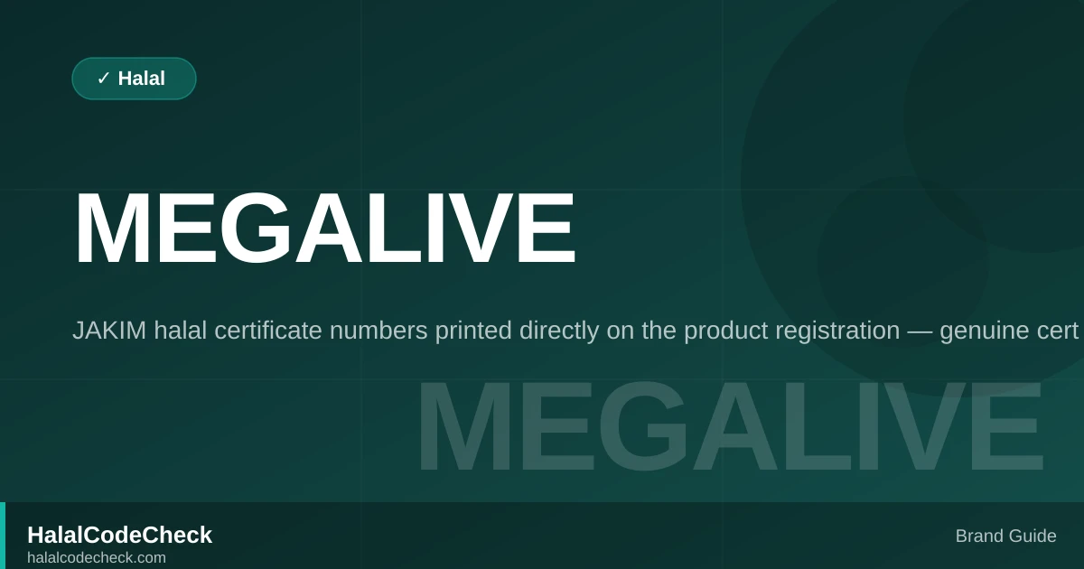 Is MegaLive Fish Oil Halal? — HalalCodeCheck Brand Guide