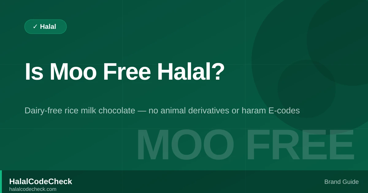 Is Moo Free Halal? — HalalCodeCheck Brand Guide