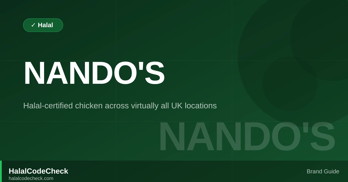 Is Nando's Halal? — Brand Guide