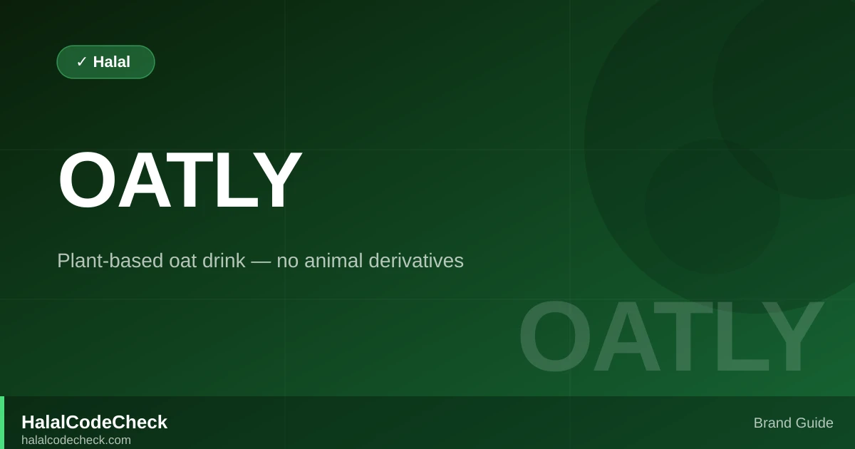 Is Oatly Halal? — Brand Guide