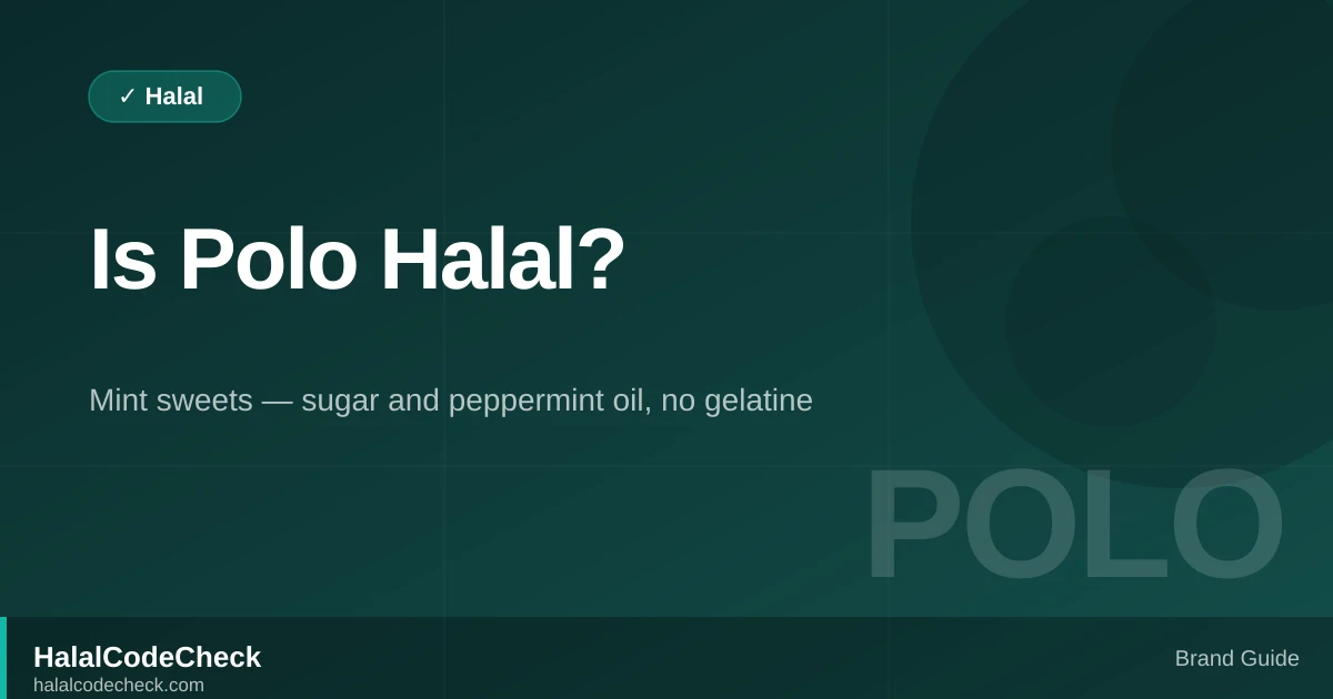 Is Polo Halal? — HalalCodeCheck Brand Guide