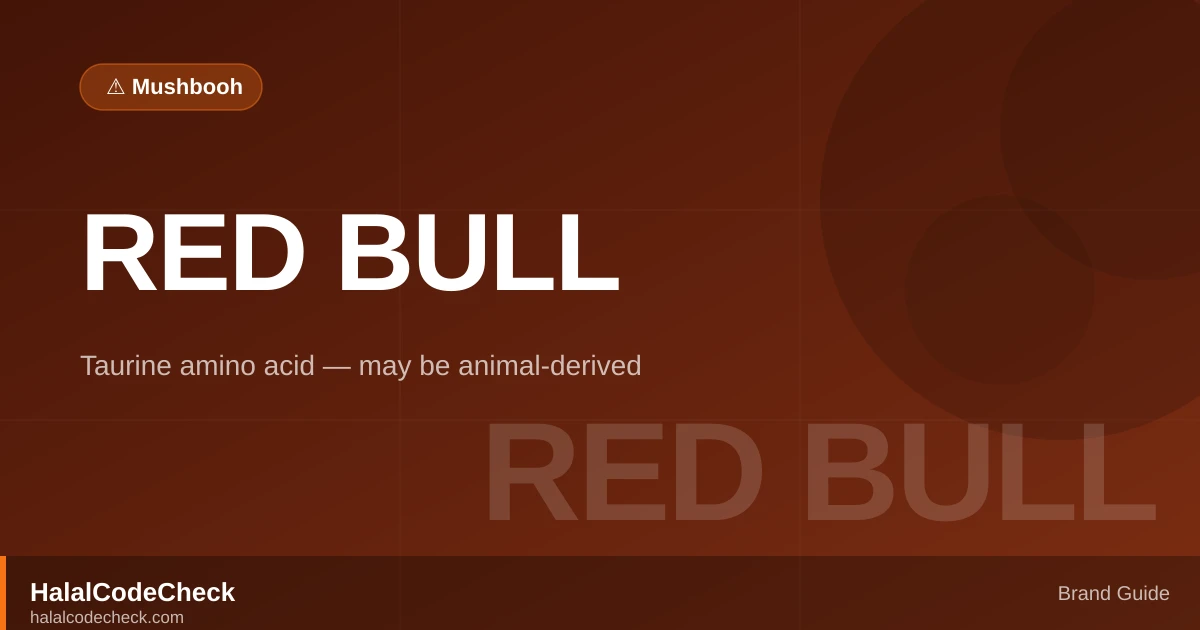 Is Red Bull Halal? — Brand Guide