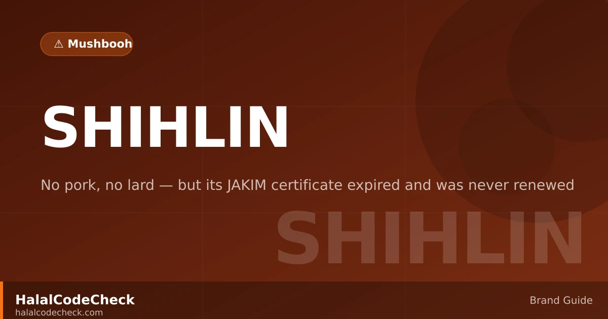 Is Shihlin Taiwan Street Snacks Halal? — HalalCodeCheck Brand Guide