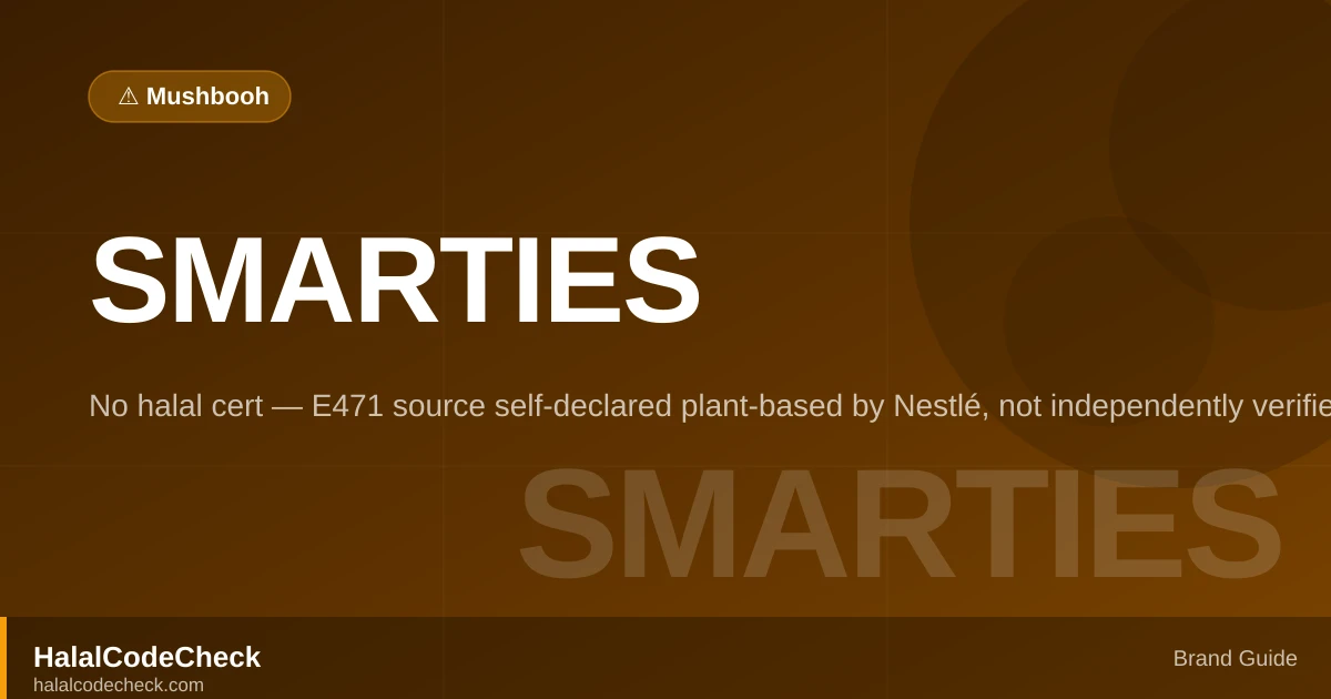 Is Smarties Halal? - HalalCodeCheck Brand Guide