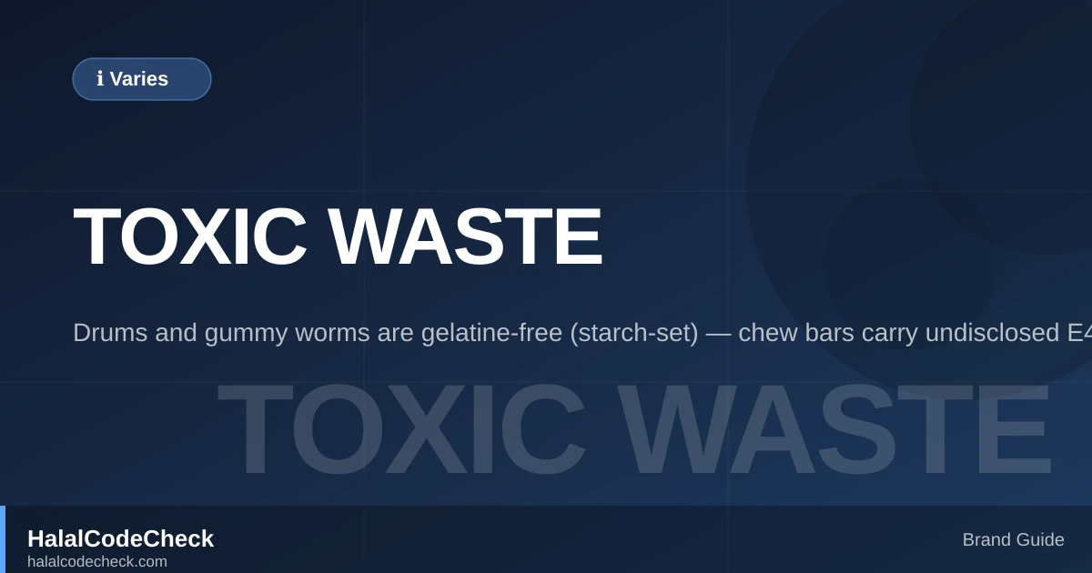 Is Toxic Waste Halal? — HalalCodeCheck Brand Guide