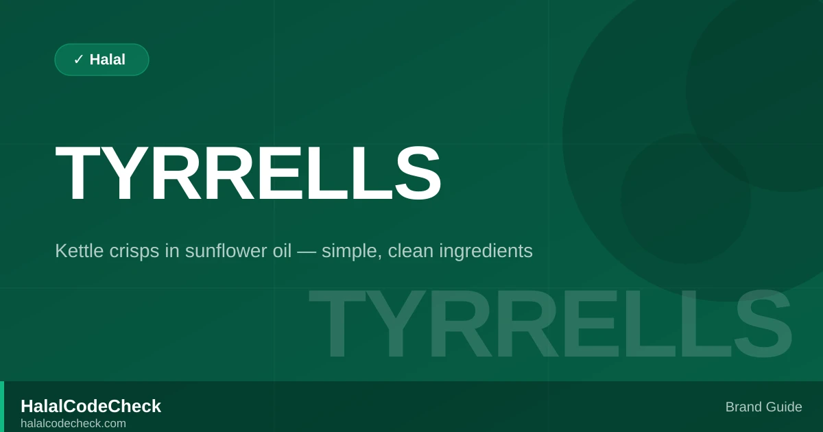 Is Tyrrells Halal? — Brand Guide