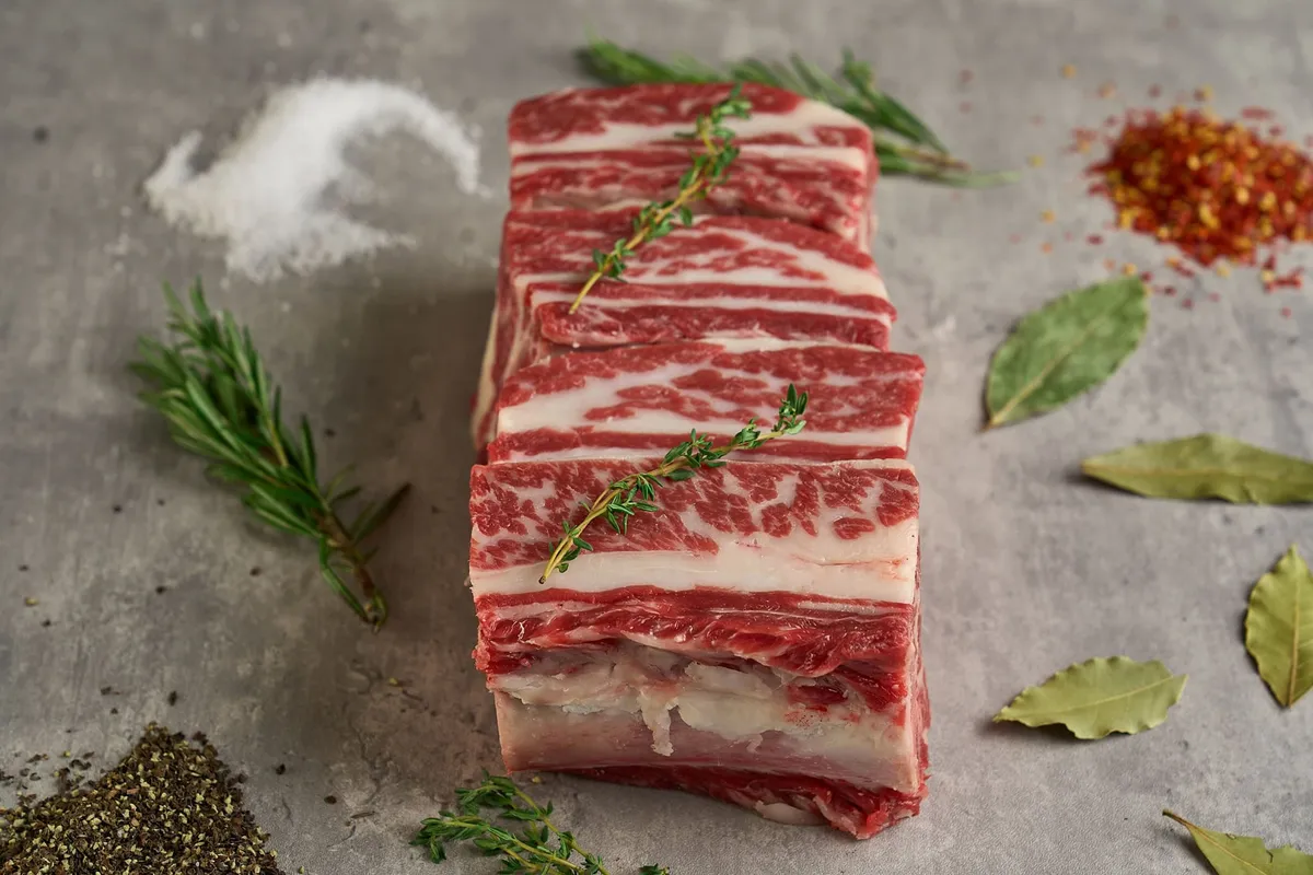 Red Meat Halal grass-fed beef short rib